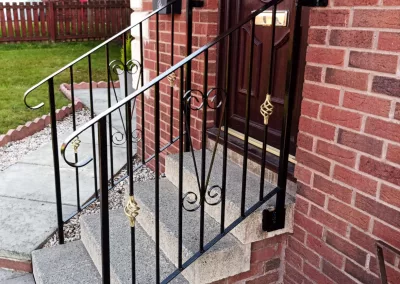 Decorative garden handrails Bearsden